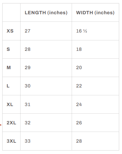 Laugh Often, Live Well Short Sleeve Tee size chart