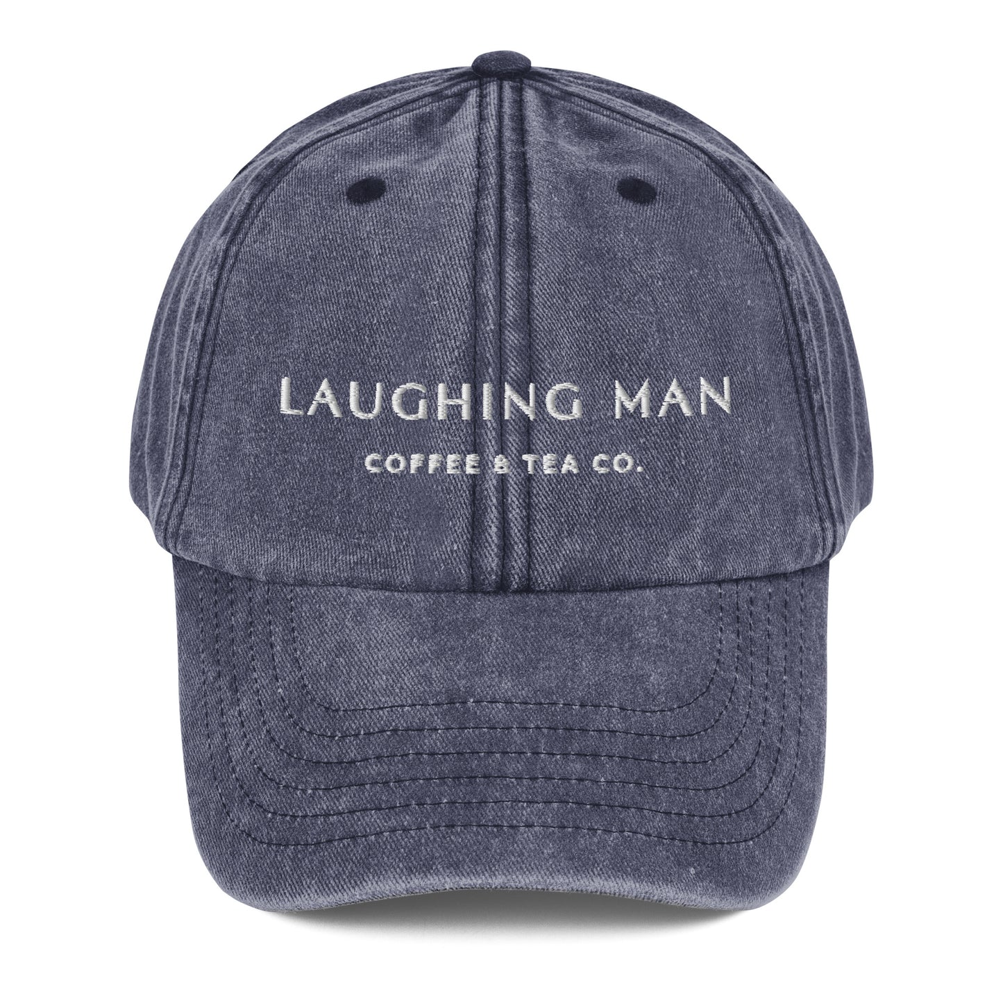 Laughing Man Vintage Logo Dad Cap