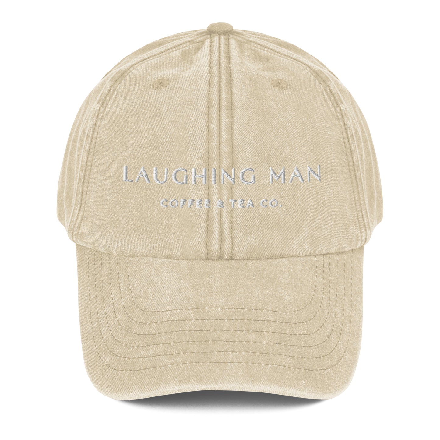 Laughing Man Vintage Logo Dad Cap