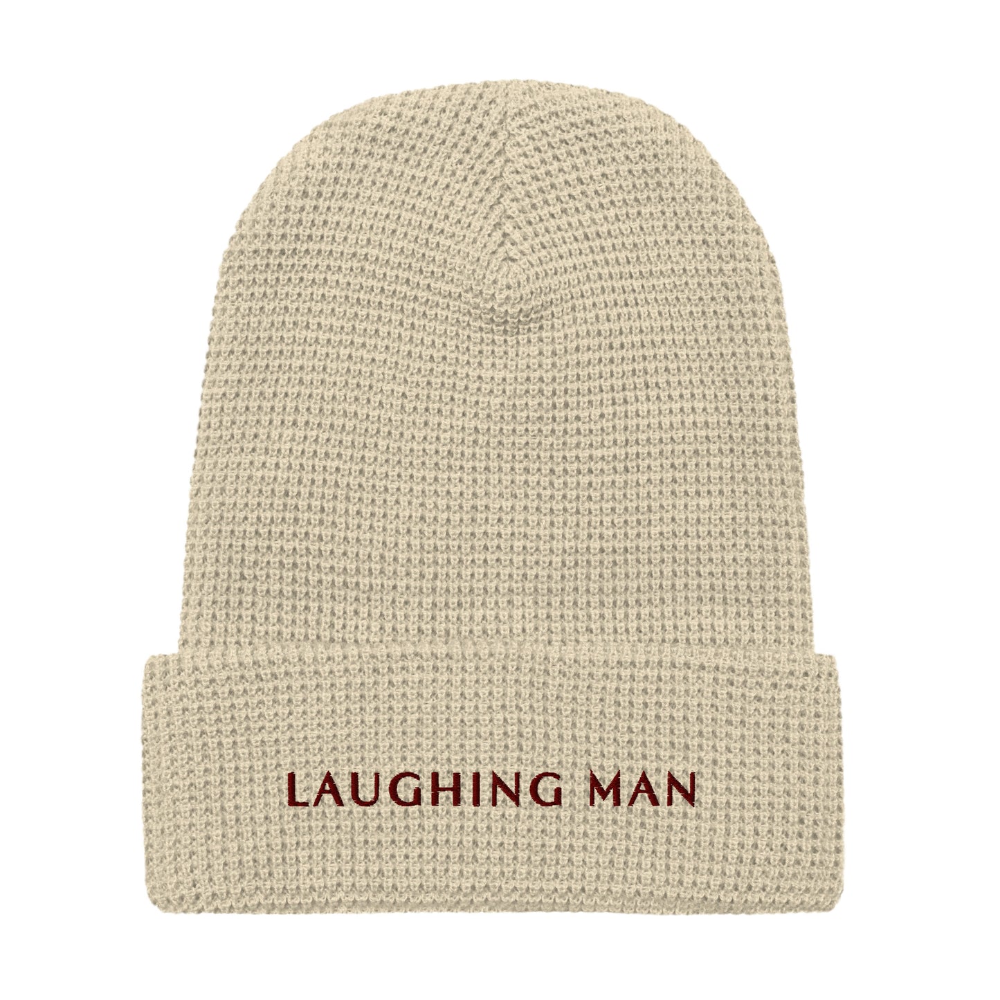 Laughing Man Signature Logo Waffle Beanie
