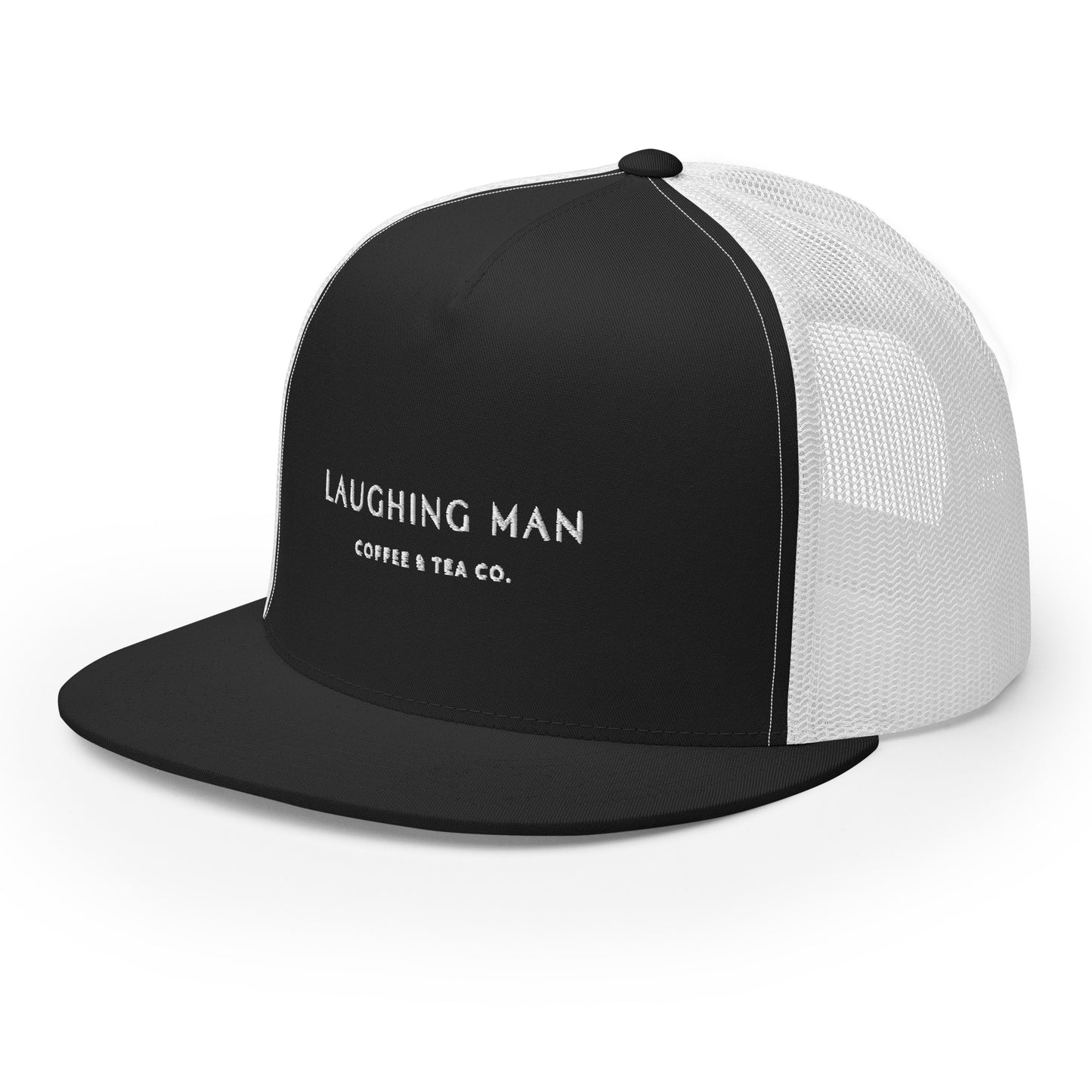 Laughing Man Retro Logo Trucker Cap