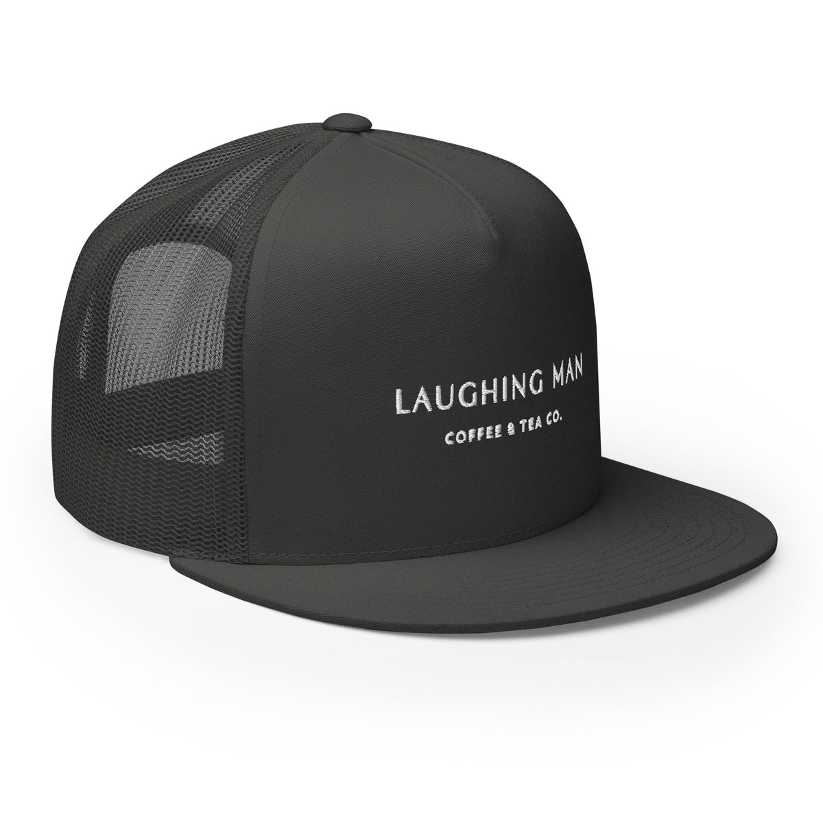 Laughing Man Retro Logo Trucker Cap