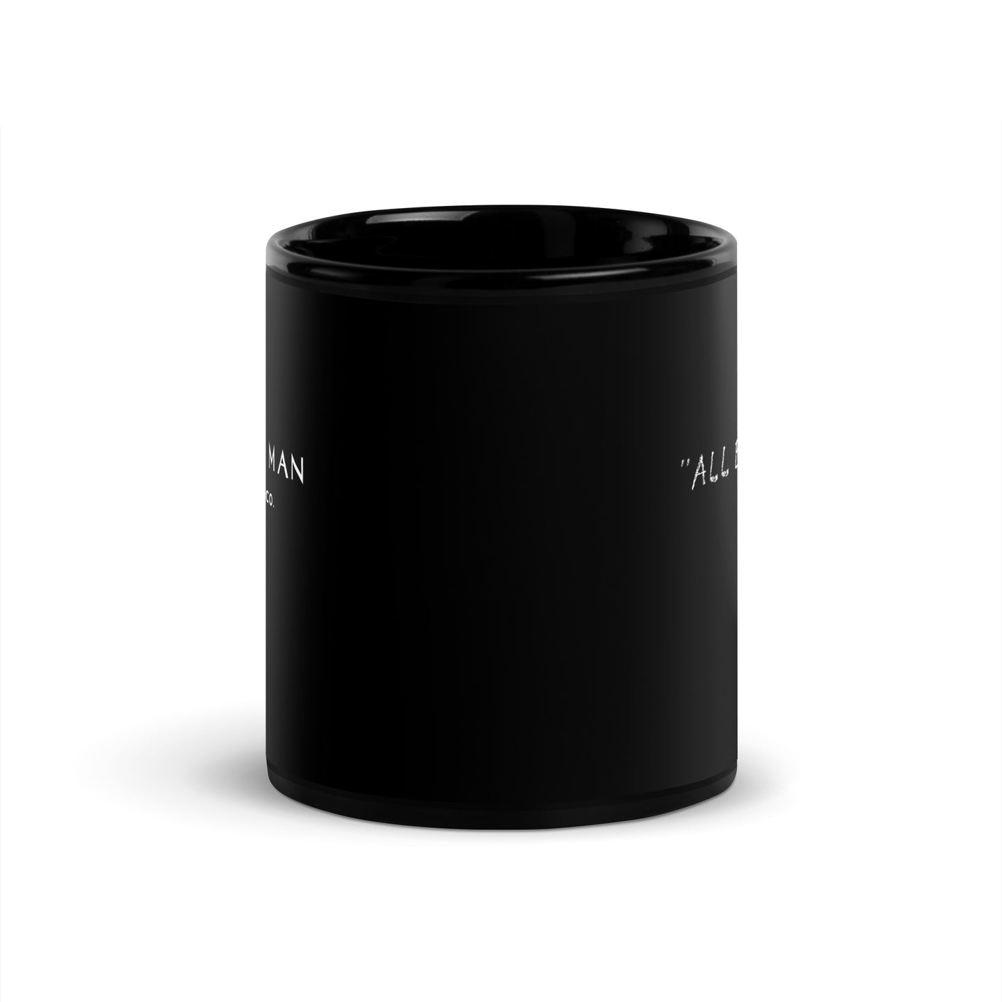 Laughing Man Signature Logo Mug Black