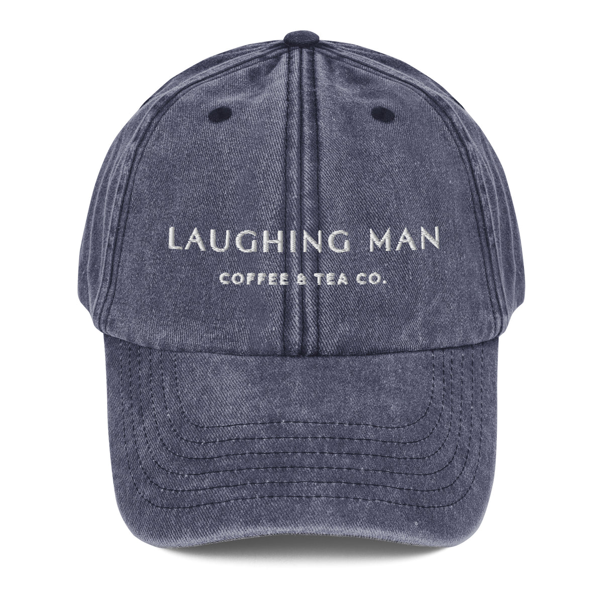Laughing Man Vintage Logo Dad Cap