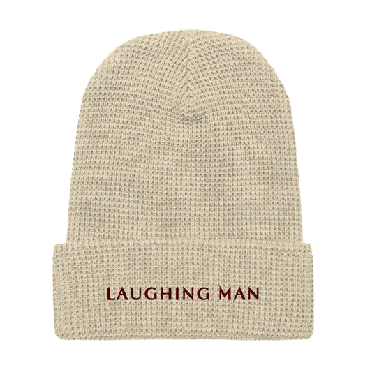 Laughing Man Signature Logo Waffle Beanie