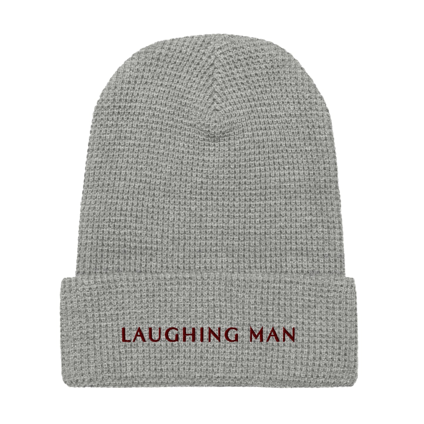 Laughing Man Signature Logo Waffle Beanie