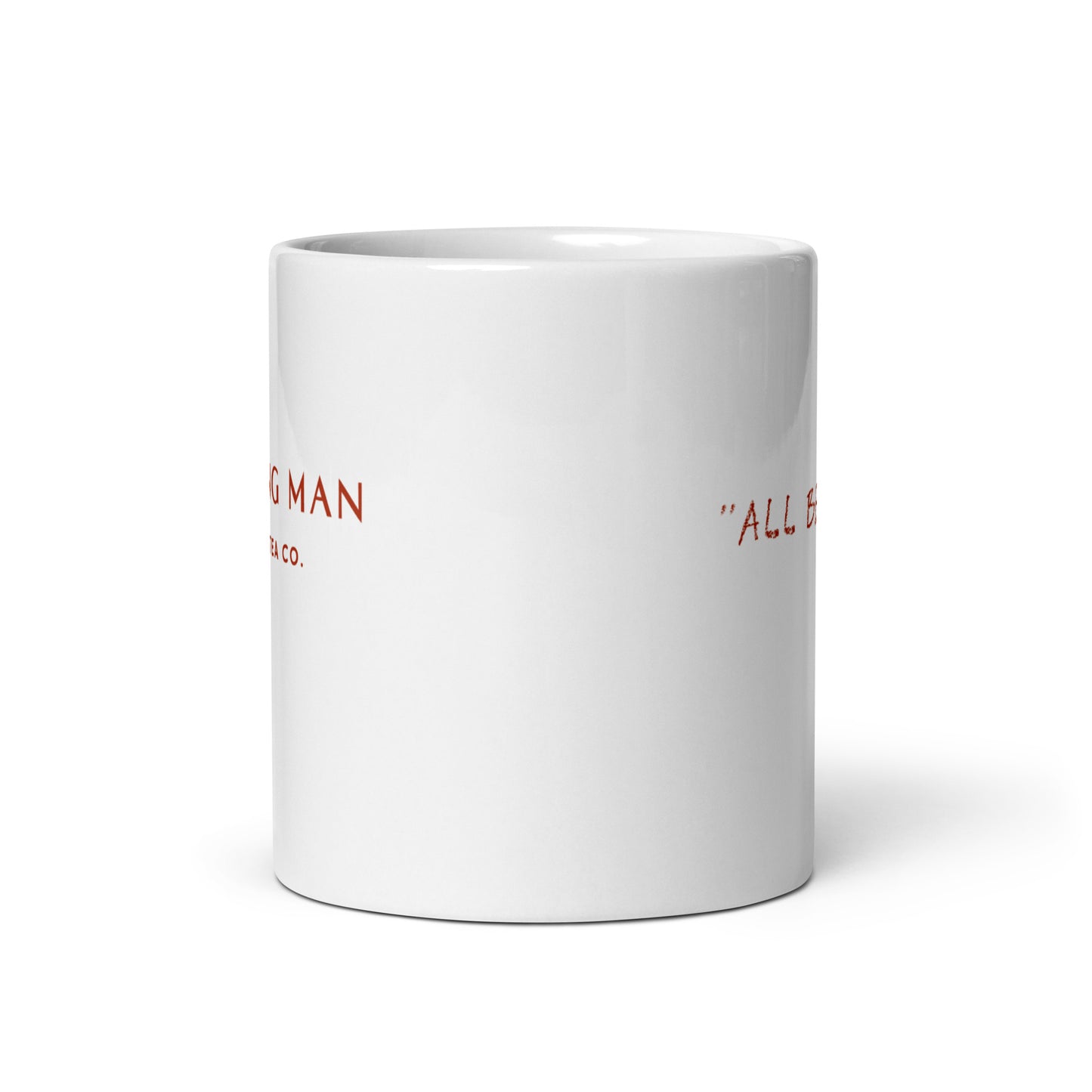 Laughing Man Signature Logo Mug White