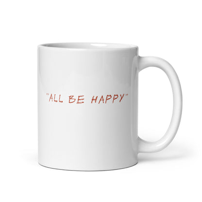 Laughing Man Signature Logo Mug White